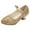 Gold, variant on Zanarzt Flower Girls Dress Shoes Girls Fashion Low Heel Dance Performance Princess Wedding Shoes Silver,US 3