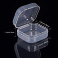 thumbnail image 2 of 50 mini cajas de almacenamiento de plástico transparente de 3,5 x 3,5 x 1,7 cm, 2 of 4