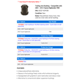 thumbnail image 2 of Trailing Arm Bushing - Compatible with 2001 - 2013 Toyota Highlander FWD 2002 2003 2004 2005 2006 2007 2008 2009 2010 2011 2012, 2 of 2