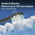 thumbnail image 4 of YUNCHI Replacement Toothbrush Heads 10 Pack for AquaSonic Black Series, Vibe Series, Black Series pro, and for Duo Series pro Electric Toothbrush, Black, 4 of 6