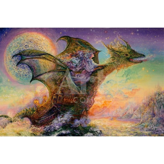 Dragon Ship Poster by Josephine Wall  36x24 Sold by Art.Com