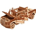 thumbnail image 3 of Wood Trick Full-size Pickup Truck Car Wooden 3D Puzzles for Adults and Kids to Build - Rides up to 32 feet - Engineering DIY Mechanical Wooden Models for Adults, 3 of 8