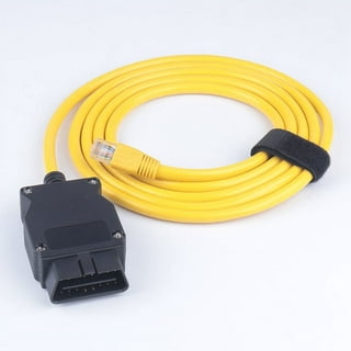Toorise Ethernet to OBD Interface Cable for BMW ENET (Ethernet to OBD)  Interface Cable E-SYS ICOM Coding F-Series 6.5ft Ethernet to OBD Interface  Car
