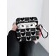thumbnail image 3 of 1pc Black Heart Printed Soft Protective Cover With Hook, Shockproof Earphone Case Compatible With Airpods 1/2, Airpods 3, Airpods Pro, Airpods Pro2, 3 of 4