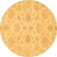 thumbnail image 1 of Ahgly Company Indoor Round Oriental Brown Traditional Area Rugs, 8' Round, 1 of 4