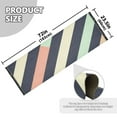 thumbnail image 5 of Yayeee Runner Rug for Bedroom 2'x6' Machine Washable Hallway Non Slip Mat, Isometric Green, 5 of 8