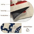 thumbnail image 6 of Round Area Rug 8 Ft, Khaki Vintage Washable Non-Slip Circle Carpet for Living Room/Bedroom, American Flag Retro Art Rustic Collection Low-Profile Large Area Rugs for Indoor, 6 of 8