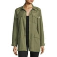 thumbnail image 2 of LoveShackFancy Women's Marrakesh Beading Army Jacket Medium Army, 2 of 3