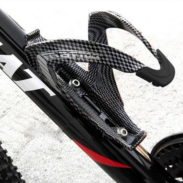 Soporte para botella de agua de bicicleta, jaula para hervidor de agua de fibra de vidrio para bicicleta de carretera (negro)