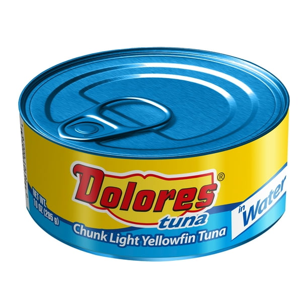 Dolores Tuna, Chunk Light Yellowfin Tuna in Water, 10 oz Can
