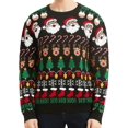 thumbnail image 1 of Chandail de Noël pour Hommes Rudolph Renne Vacances Festif Tricoté Cardigan Mignon Laid, 1 of 6