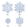 thumbnail image 6 of Shoreew 36 Pcs Christmas Snowflake Ornaments Glittered Snowflake Hanging Decoration for Christmas Indoor Winter Wonderland Decor, 6 of 7