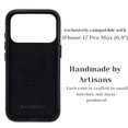 thumbnail image 3 of Blackbrook Funda De Cuero Para Iphone 17 Pro Max - Barlow Funda A Presión Hecha A Mano Cuero De Plena Flor Con Protección De Borde 360 ​​Compatible Con Magsafe Diseño Protector Delgado Caja De Regalo, 3 of 5