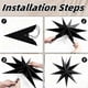 thumbnail image 3 of 9-Pointed 12 Inch Paper Star Lanterns Christmas Decorations 5PCS, Kizozo Hanging Paper Stars Christmas Ornaments for Indoor/Outdoor Windows, Christmas, 3 of 5
