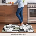 thumbnail image 5 of Sage Green Geometric Doormat Outdoor Entrance 16"x24", Simple Black Gray Abstract Striped Absorb Moisture Dirt Door Mats, Non-Slip Rubber Backing Floor Mats Indoor, Low-Profile Front Door Rugs, 5 of 9