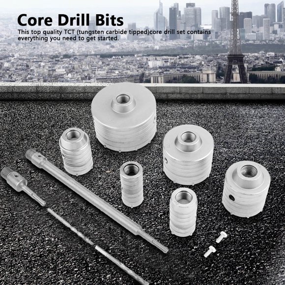 Core Drills,10Pcs TCT Core Drill Core Drills Set Core Drill Bits Set Dependable Performance