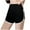 Black, variant on LIaqionyy Workout Shorts for Women High Waisted Slim Stretch Athletic Mini Shorts Comfy Compression Biker Shorts