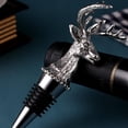thumbnail image 2 of Red Wine Bottle Stopper Bar Tools Champagne Corks Trolleys Deer Head Durable For Kitchen Practical Replacement, 2 of 12