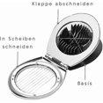 thumbnail image 2 of Less Steel Egg Slicer For Eggs And Eggs With 2 In 1 Durable Metal Slices, 2 of 5