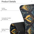 thumbnail image 4 of Yayeee Faucet Mat for Kitchen Sink 14.7" Diatomite Long Splash Guard Pad, Navy Blue Art Pattern, 2 Pack, 4 of 7