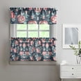 thumbnail image 2 of Floral Farmhouse Curtains 24" Short - 3 Panel Boho Country Set with Vintage Botanicals, Rustic Rod Pocket Treatment, 2 of 6