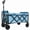 Blue, variant on Kosynda 100L Collapsible Wagon Cart Foldable with Wheels, 220LBS Portable Utility Beach Wagons with Full-Side Opening & Dog Leash for Garden, Blue
