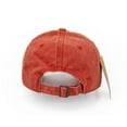 thumbnail image 5 of Baseball Cap, Washed Cotton Adjustable Sport Outdoor Sun Cap Unisex Hip hop Casual Hat Snapback Cap Brick Red, 5 of 6
