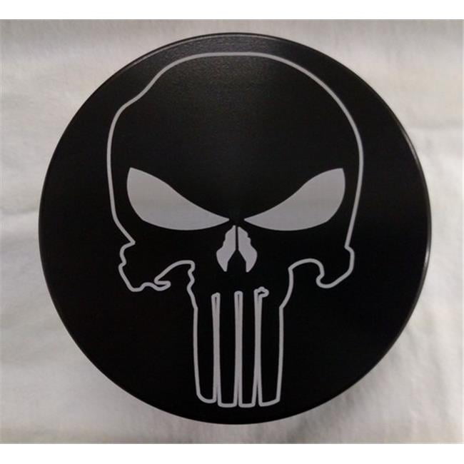 Hmc Billet Black Anodized with color Punisher skull badge