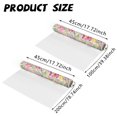 thumbnail image 3 of Stained Glass Floral Window Film,17X39" Static Cling Decorative Window Sticker, Colorful Flower Privacy Window Covering, Non-Adhesive Window Decor Film, Botanical Pattern Sun Catcher Window Vinyl, 3 of 5