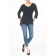 thumbnail image 4 of T-Shirt à Manches Longues pour Femmes Noir, 4 of 4