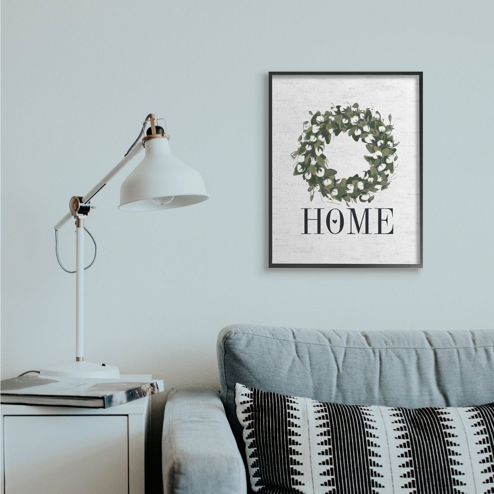 Stupell Industries Country Home Wreath Charming Farm Design Designed by Lettered and Lined