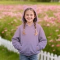 thumbnail image 2 of GiLiling Teen Girls Cute Cat Ear Hooded Sweatshirt Solid Color Long Sleeve Hoodie Pocket Toddler Fall Winter Pullover Kids (Pink, 3-4 Years), 2 of 4