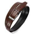 thumbnail image 5 of YOETEY Mens Belts Leather 1 Pack - 1.25" Reversible Belts for Men for Dress Pants, 5 of 6