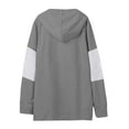 thumbnail image 5 of Xcmzpl Women's Hoodies Loose Fit Color Block Hooded Sweatshirt Athletic Sweater Tops Work Long Sleeve T-shirts Fall Fashion, 5 of 5