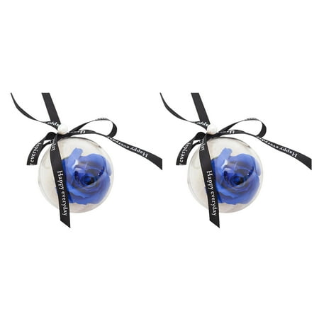 

Weloille 2Pcs Rose Plastic Ball Pendant Soap Flower Decoration Valentine s Day Gift
