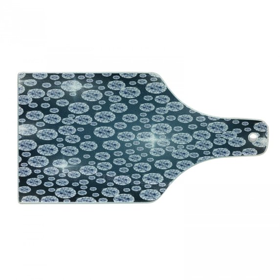 Diamond Cutting Board, Diamonds Backdrop Carbon Atoms in Cubic Structure Superlative Physical Objects Art, Tempered Glass Cutting and Serving Board, Wine Bottle Shape, Grey Dark, by Ambesonne