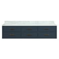 thumbnail image 3 of Castor 80 in W Blue Double Bath Vanity and Carrara Marble Top, 3 of 11