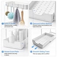 thumbnail image 6 of OVINESY Under Sink Organizer 2 Pack, Pull Out Drawer for Bathroom & Pantry Storage, Metal Frame Kitchen Organizer under Cabinet, Laundry Room Organization with Rust-Resistant Coating, White, 6 of 9
