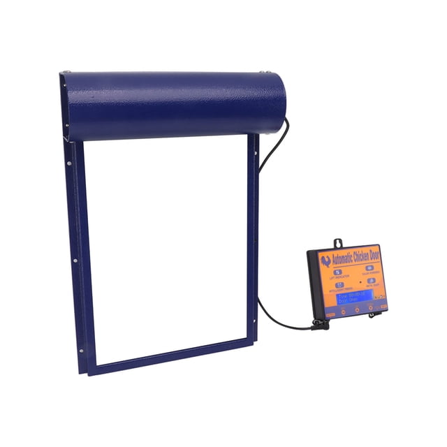 Automatic Chicken House Door Opener, Solar Powered Automatic Chicken Coop Door Auto Chicken Door Opener with Light Sensor Timer Remote Control for Breeding Farm