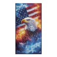 thumbnail image 2 of XYZCANDO Bald Eagle and US Flag Comfortable Car Seat Cover for Gym Outdoor Sport Running, Anti-Slip Durable Car Seat Cover Towel, 2 of 11