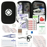 274 Pcs First Aid Kit Supplies Home Essentials Emergency Kit with Bandages Scissors Black Bag YIDERBO