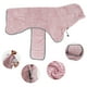 thumbnail image 2 of Batas de baño para perros Unique Bargains, abrigo absorbente, bata ajustable para gatos y perros XXXL rosa, 2 of 7