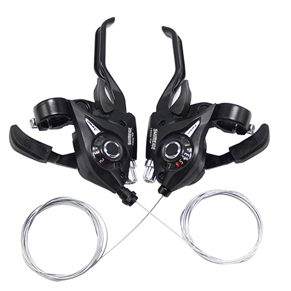 NAOJIE Bike Gear Shifter 21 Speed Shift Lever and Brake with Gear Indicator for Mountain Road Bicycle 3x7 Speed Shifter