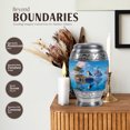 thumbnail image 3 of JAGASY Sparrow Funeral Urns for Adult Male Ashes, 10 Inch Large Floating Island Urn for Human Ashes Adult Female, 3 Inch Blue Keepsake Cremation Urns, Combo 1 Large & 4 Small, 3 of 7