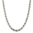thumbnail image 1 of 925 Sterling Silver 8mm Diamond-cut Rope Chain 24 Inch, 1 of 5