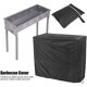 thumbnail image 3 of Cubierta de barbacoa negra, cubierta de parrilla antiuv/agua/protección UV a prueba de humedad resistente al viento del agua para barbacoa al aire libre jardín patio parrilla (& #39;8 Feliz Sencillez, 3 of 5