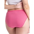 thumbnail image 4 of Fruit of the Loom Women's Cotton Hi-Cut Brief Underwear, 6-Pack, 4 of 9