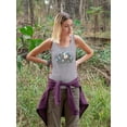 thumbnail image 2 of Octopus Cat Racerback Tank Women -Image by Shutterstock, Female Small, 2 of 4
