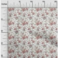 thumbnail image 2 of oneOone Tissu en Coton Flex Blanc à Fleurs pour Robe Tissu Imprimé au Mètre 40 Pouces de Large, 2 of 4