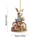 thumbnail image 2 of Decoraciones de Pascua para el Hogar Lindo Conejo Colgante Ornamento 2D Llavero Acrílico Plano Pequeño Colgante para el Coche Retrovisor Espejo O Mochila Pequeños Ornamentos de Pascua, 2 of 6